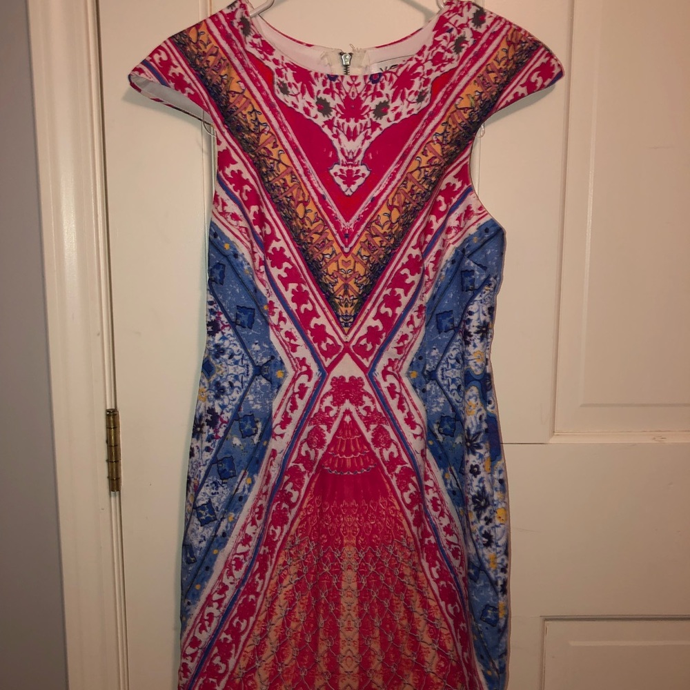 Multicolor mini dress